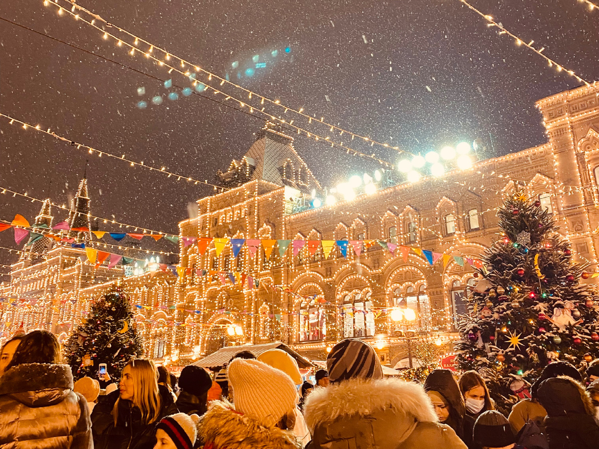 ГУМ, г. Москва, новогодний декор ❤️