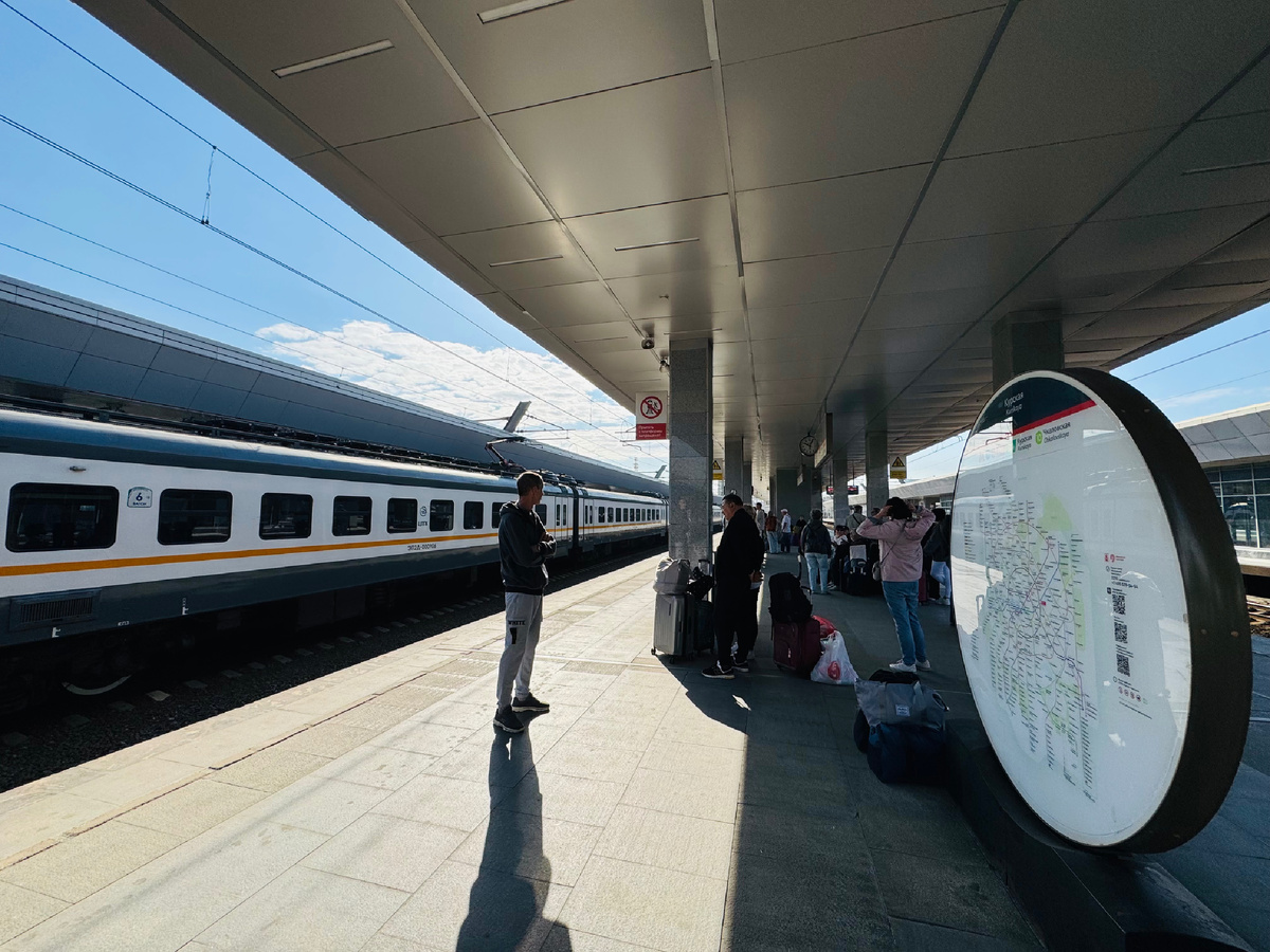 Перрон, Курский вокзал, г. Москва