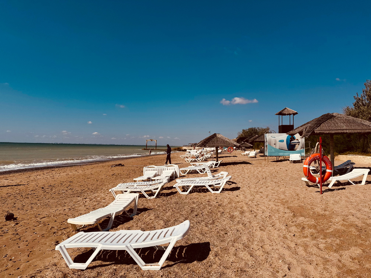 Пляж, Санаторий «Полтава-Крым» г. Саки